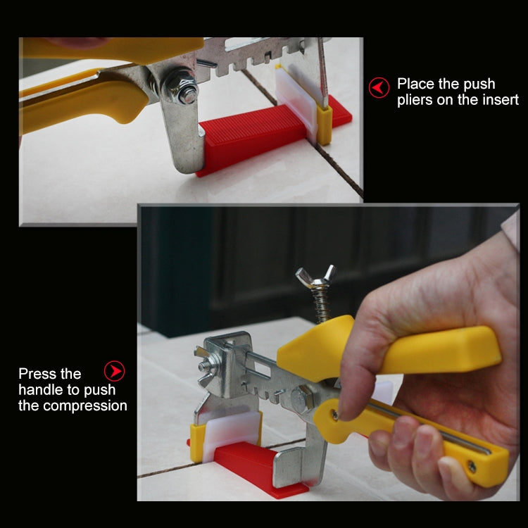 100 PCS 2.5mm Tile Leveling System Clips Kit Wall Floor Tile Spacer Tiling Tool for Paving Locator Tool OG6480, 2.5mm