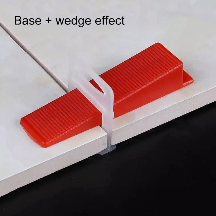 100 PCS 1.0mm Lengthen Tile Leveling System Clips Kit Wall Floor Tile Spacer Tiling Tool, 1.0mm Lengthen