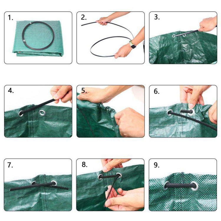 84 Gallons 300L PP Garden Fallen Leaves Bags Green Waste Bags, Size: 67cm x 84cm, 300L