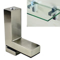 3-24mm F Type Brushed Zinc Alloy Fixed Clip Glass Wood Layer Board Bracket, 3-24mm Brushed
