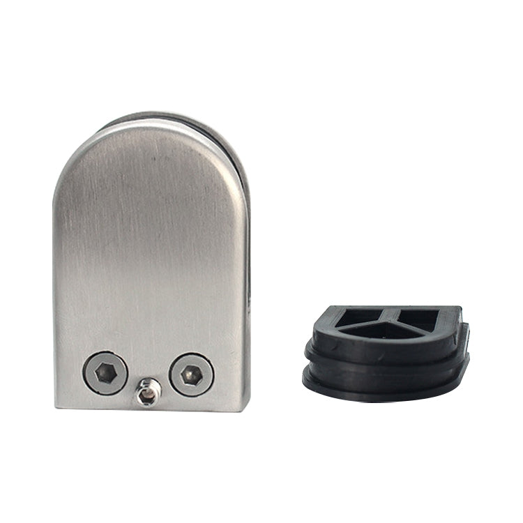 5-8mm Flat Bottom Matte Polished  201 Stainless Steel Fixed Clip Railing Glass Wood Layer Board Clamp Bracket, 5-8mm, Flat Bottom, 201 Stainless Steel