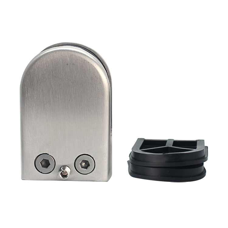 15-20mm Flat Bottom Matte Polished  304 Stainless Steel Fixed Clip Railing Glass Wood Layer Board Clamp Bracket, 15-20mm, Flat Bottom, 304 Stainless Steel