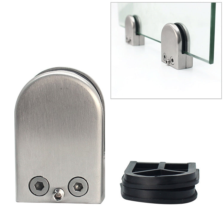 15-20mm Flat Bottom Matte Polished  304 Stainless Steel Fixed Clip Railing Glass Wood Layer Board Clamp Bracket, 15-20mm, Flat, 304 Stainless Steel
