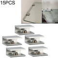 15 PCS Single Hole Aluminum Alloy Glass Fixing Clip, S, 8mm, S, 8mm
