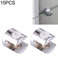 15 PCS Zinc Alloy Bright Fixed Bracket Connection 12mm Cylindrical Glass Fixing Clamp, 12mm Cylindrical