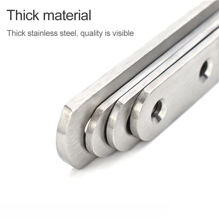 10 PCS Stainless Steel Connection Code Straight Connecting Piece, Number: 13, 13