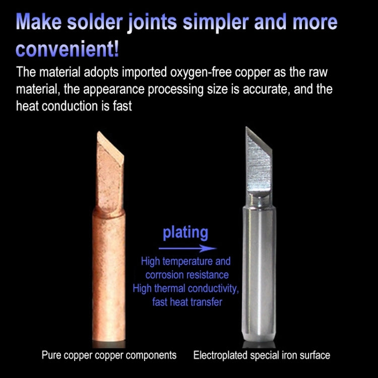10 PCS 900M-T-I Special Pointed End Lead-free Electric Welding Soldering Iron Tips, For 900M-T-I