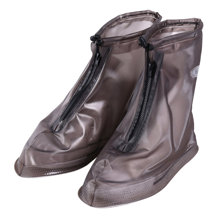 Fashion PVC Non-slip Waterproof Thick-soled Shoe Cover Size: L, Size: L