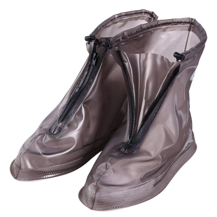 Fashion PVC Non-slip Waterproof Thick-soled Shoe Cover Size: L, Size: L