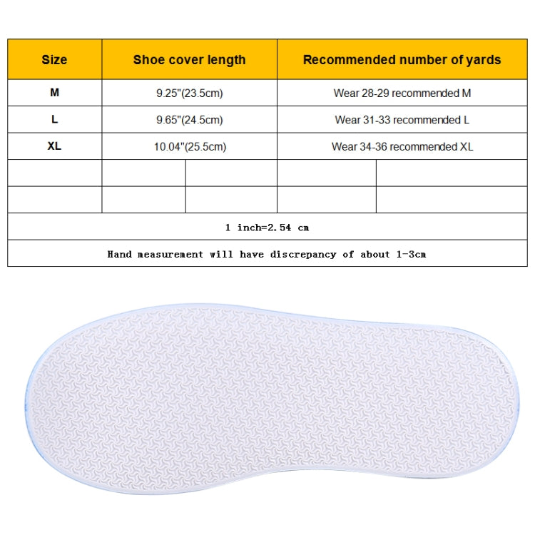 Fashion Children PVC Non-slip Waterproof Thick-soled Shoe Cover Size: M, Size: M