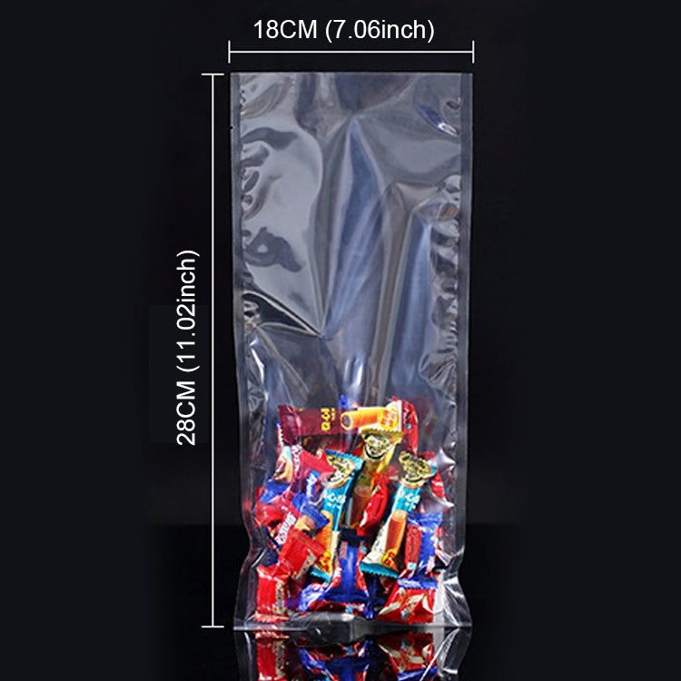 100 PCS Food Vacuum Packaging Transparent Plastic Bag Nylon Fresh-keeping Bag, Size: 25cm x 35cm, Size: 18cm x 28cm