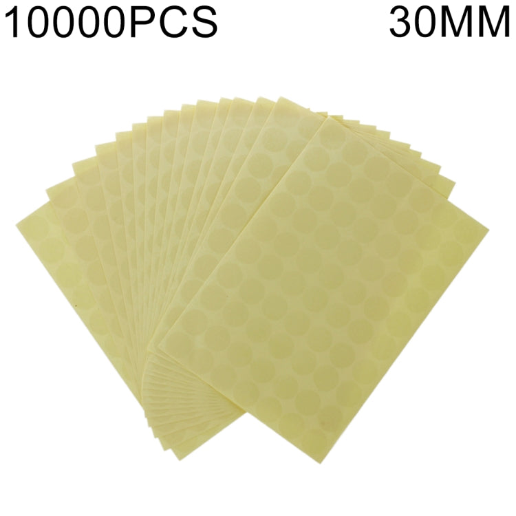 10000 PCS Transparent Round Shape Self-adhesive Sealing Sticker, Diameter: 30mm, Diameter: 30mm