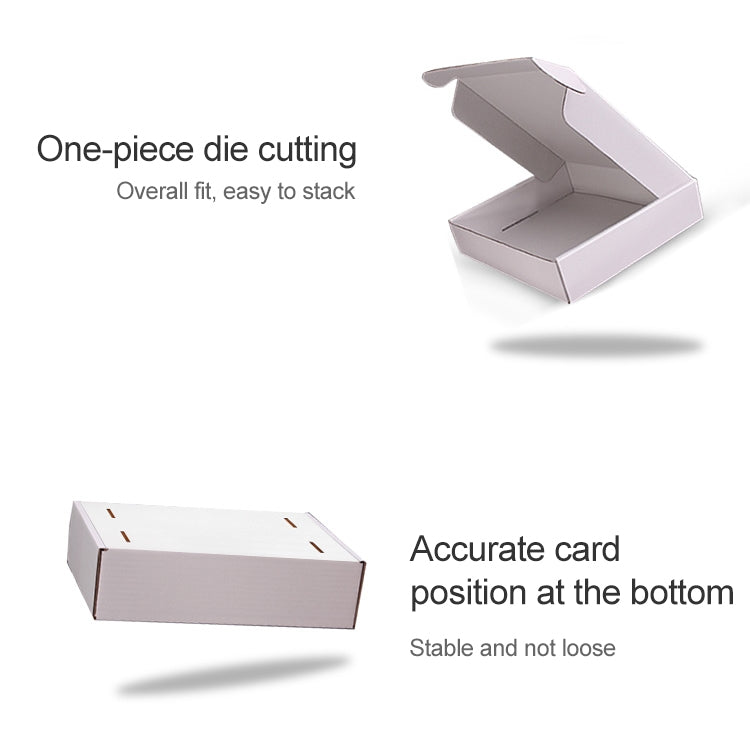 Shipping Box Clothing Packaging Box, Color: White, Size: 40x30x10cm, 40x30x10cm