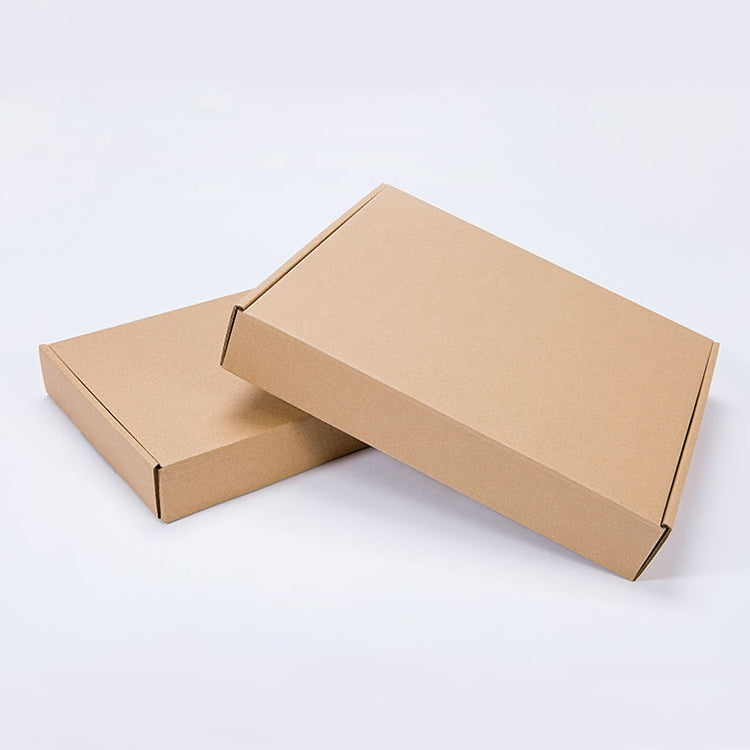 100 PCS Kraft Paper Shipping Box Packaging Box, Size: Q2, 13x8x2.5cm, 13x8x2.5cm