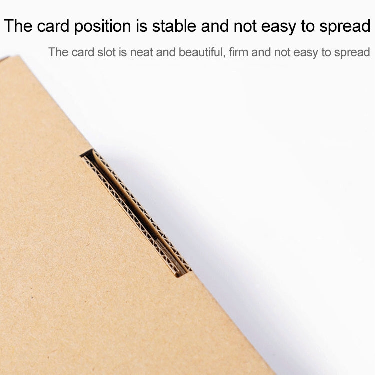 100 PCS Kraft Paper Shipping Box Packaging Box, Size: Q2, 13x8x2.5cm, 13x8x2.5cm