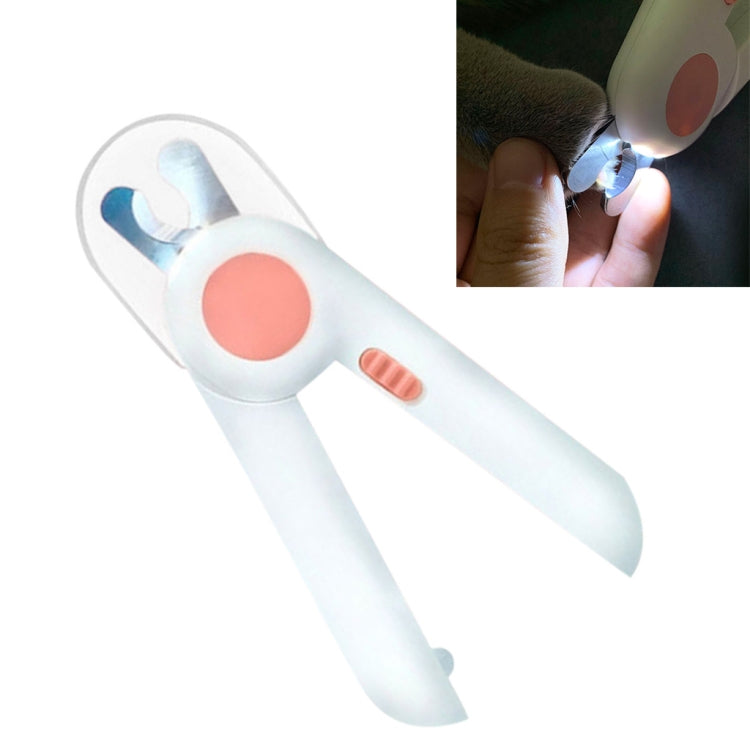 Pet Cat and Dog LED Light Nail Clippers, Pink, Blue