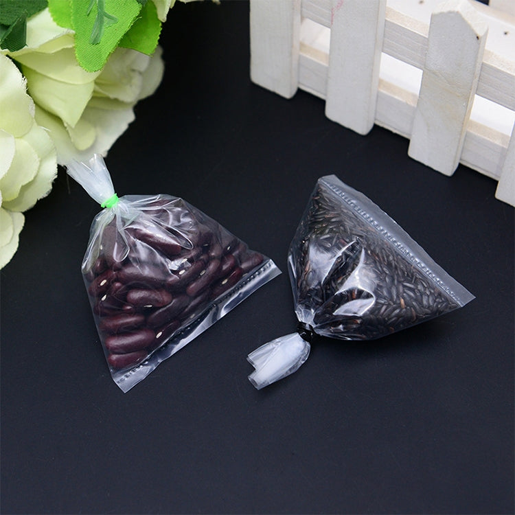 100pcs Sealer Closer Machine Special Transparent Plastic Bag with Customized Logo & Design, Size: 17cm x 26cm, 17cm x 26cm