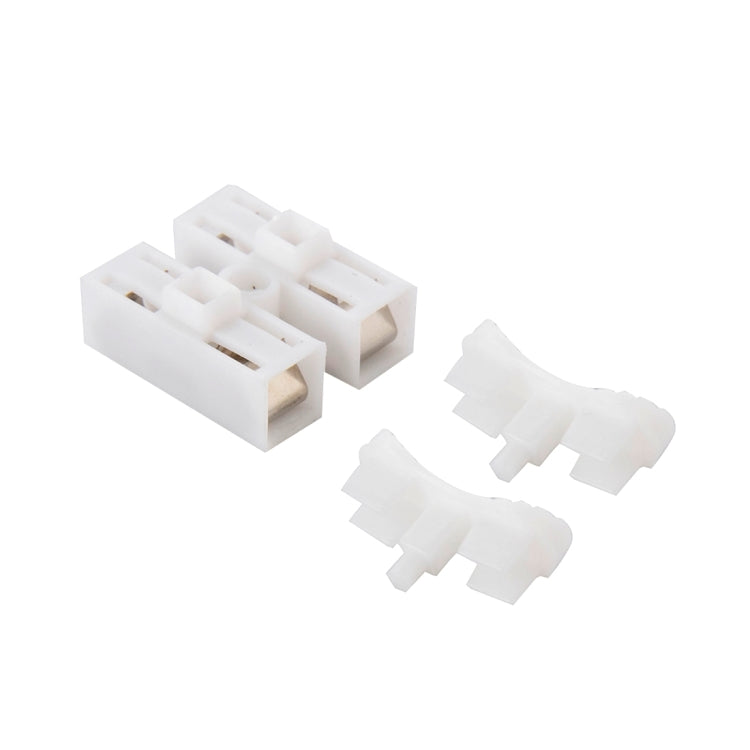 100 PCS 2 Way Push Quick Cable Connector Terminal Wiring Terminal 220V 2A