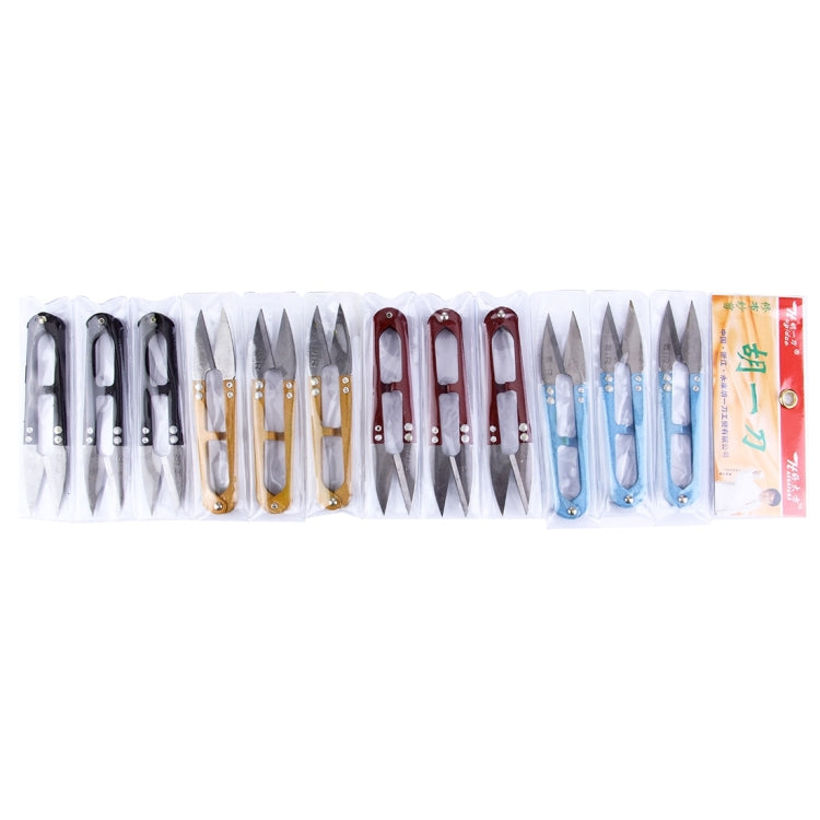 12 PCS Iron & Steel Thread Clippers , Size: 110 x 25 x 0.8mm, S-ETP-0901F, S-ETP-0901H