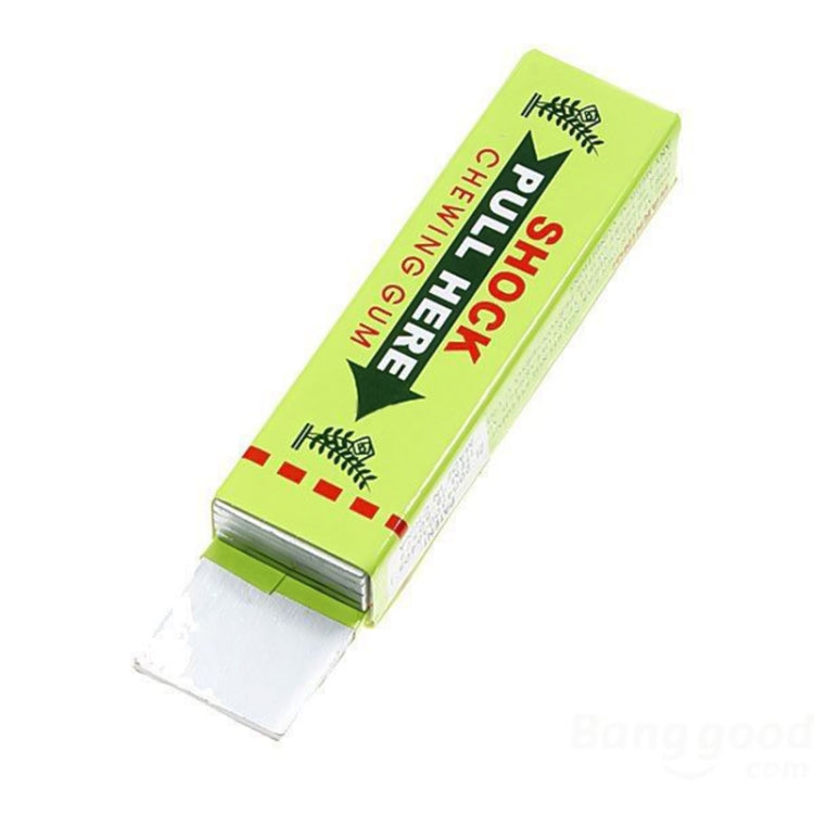 Shock Chewing Gun Practical Joke Funny Trick Shock Toy, Random Color Delivery, Chewing Gum Yellow, Chewing Gum Green