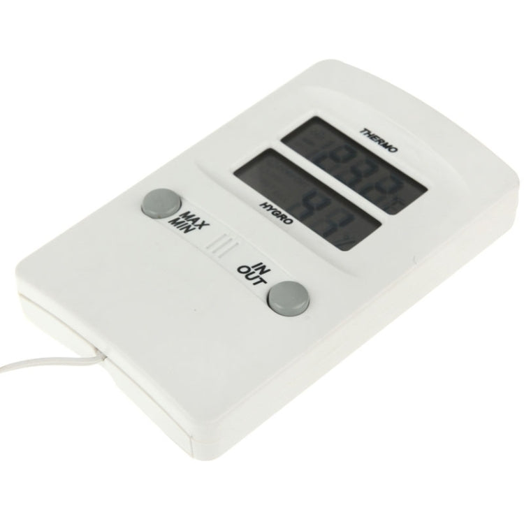 TH02 Digital LCD Indoor Outdoor Sensor Probe Weather Humidity Hygrometer Thermometer, TH02