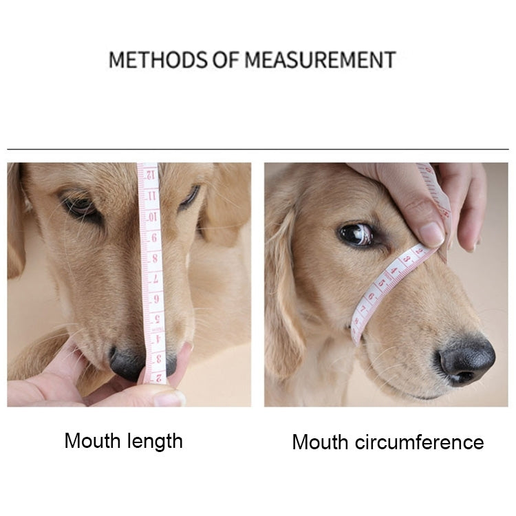 Steel Cage Style Dog Basket Wire Muzzle Protective Snout Cover with Leather Strap, Size: XXL, Size: XXL