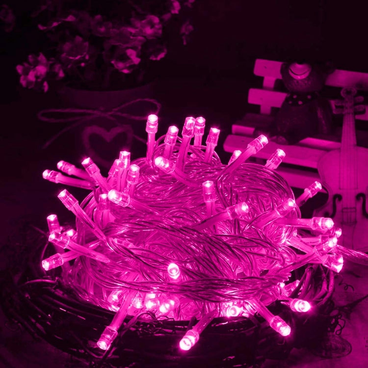 100 LED Light with Controller, Flashing / Fading / Chasing Effect, AC 220V, EU Plug, Pink Light, Purple Light, Yellow Light, Green Light, White Light, Red Light, Orange Light, Blue Light