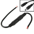 5.5 x 2.1mm DC Power Female Barrel to Male Barrel Connector Adaptor for LED Light Controller, Length: 20cm, S-LED-7566B, S-LED-7566W