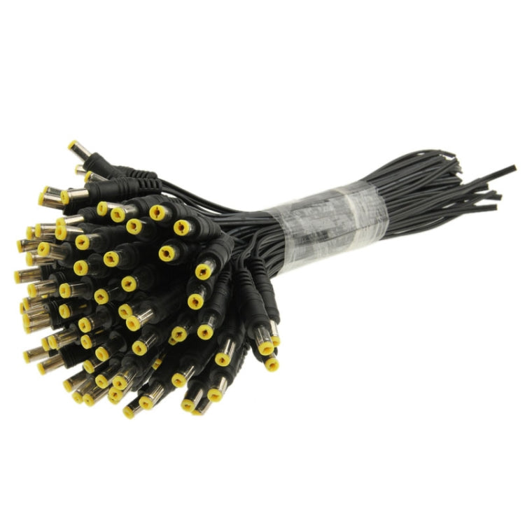 100 PCS 5.5 x 2.1mm DC Power Male Barrel Connector Adaptor for LED Light Controller, Length: 20cm