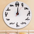 Sex Position Clock / Novelty Wall Clock Adult Clock, Sex Position Clock