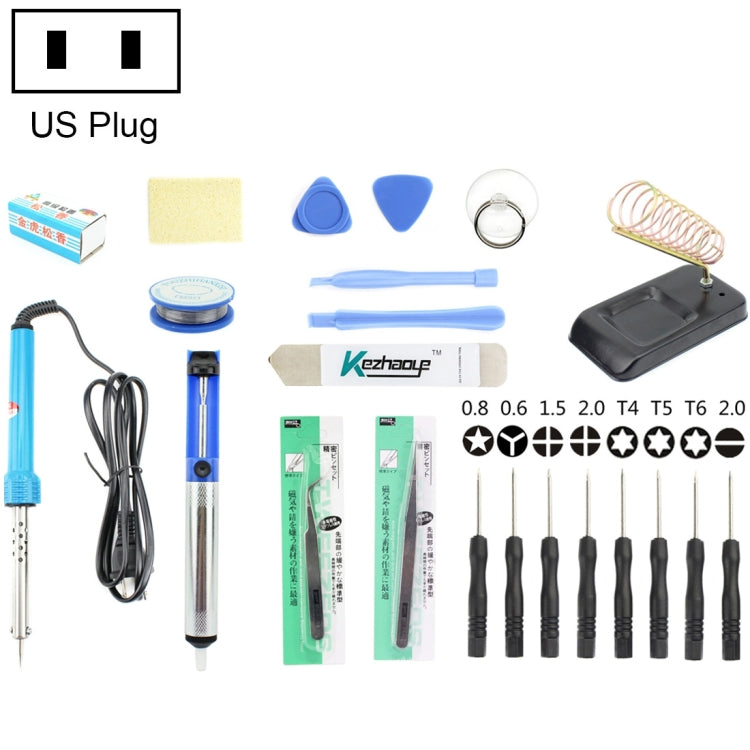 JIAFA JF-8120 22 in 1 Soldering Iron Tool Set,Voltage: 220V,Rated Power:30W, JF-8120, US Plug, JF-8120, EU Plug