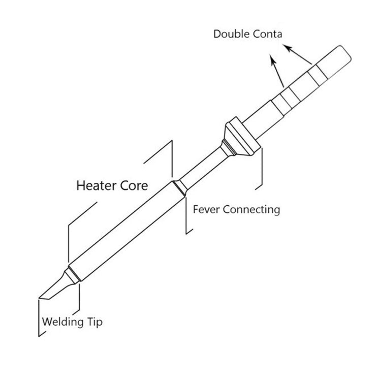 QUICKO TS100 Lead-free Electric Soldering Iron Tip, TS-KU, TS-K, TS-KU, TS-B2, TS-BC2, TS-C4, TS-D24, TS-I, TS-ILS