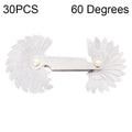 30 PCS US Screw Pitch Thread Blades 60 Degrees CR Stainless Steel Thread Gauge, 30 PCS Thread Gauge