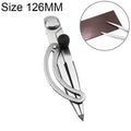 Carbon Steel Head Spacing Gauge Compasses Industrial Leather Side Liner Tool, Length: 126mm, Length: 126mm