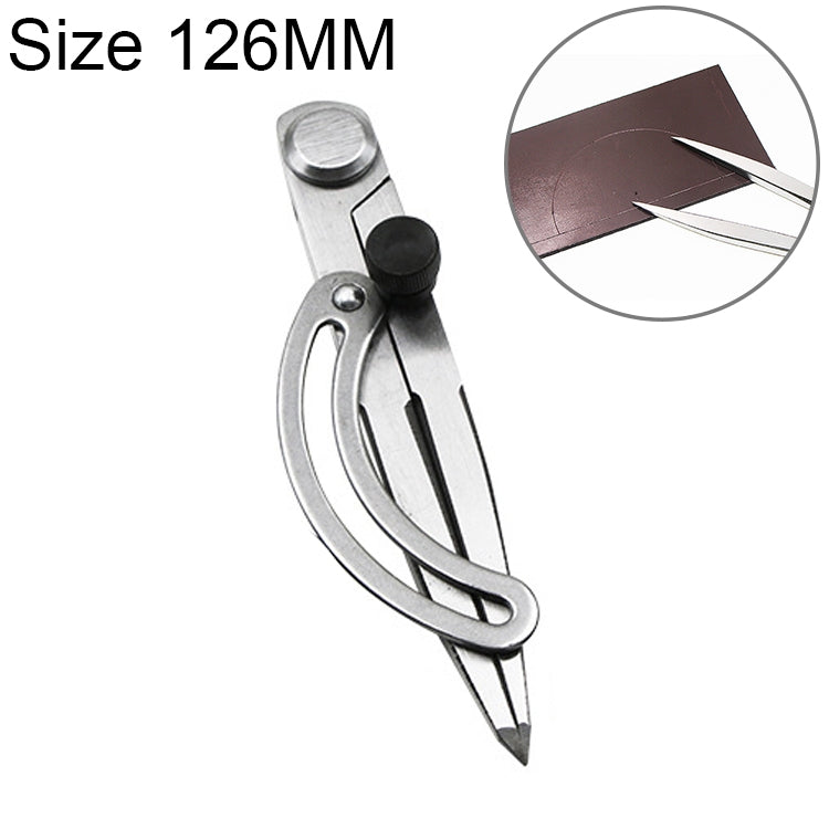 Carbon Steel Head Spacing Gauge Compasses Industrial Leather Side Liner Tool, Length: 126mm, Length: 126mm