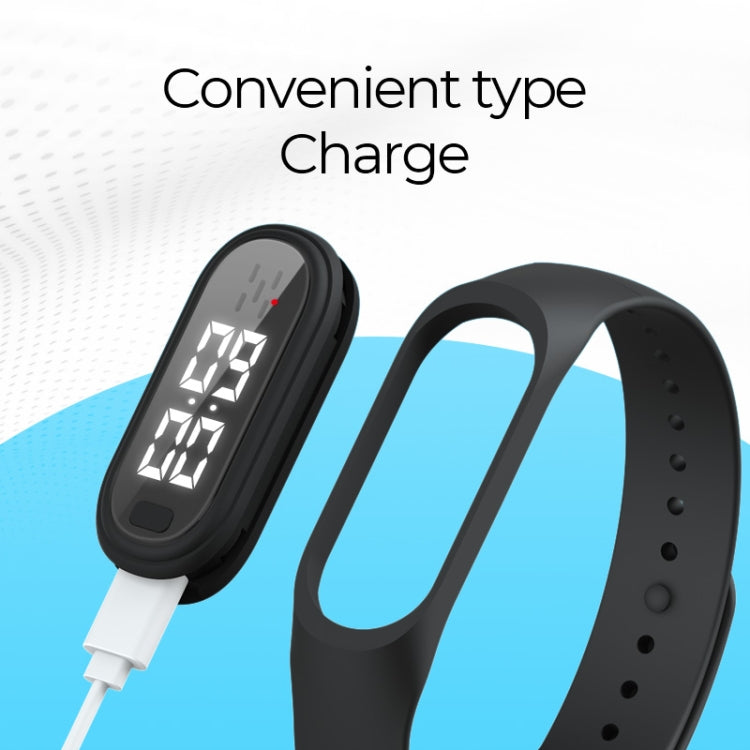 Q2 Outdoor Ultrasonic Electronic Mosquito Repellent Bracelet, Support Three-gear Mode & Time Display, Q2 (Black), Q2 (Pink), Q2 (Blue), Q2 (White)