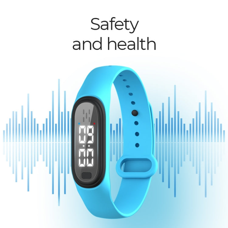 Q2 Outdoor Ultrasonic Electronic Mosquito Repellent Bracelet, Support Three-gear Mode & Time Display, Q2 (Black), Q2 (Pink), Q2 (Blue), Q2 (White)