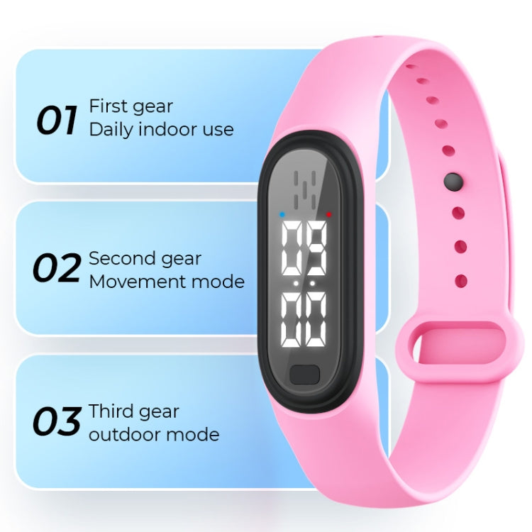 Q2 Outdoor Ultrasonic Electronic Mosquito Repellent Bracelet, Support Three-gear Mode & Time Display, Q2 (Black), Q2 (Pink), Q2 (Blue), Q2 (White)