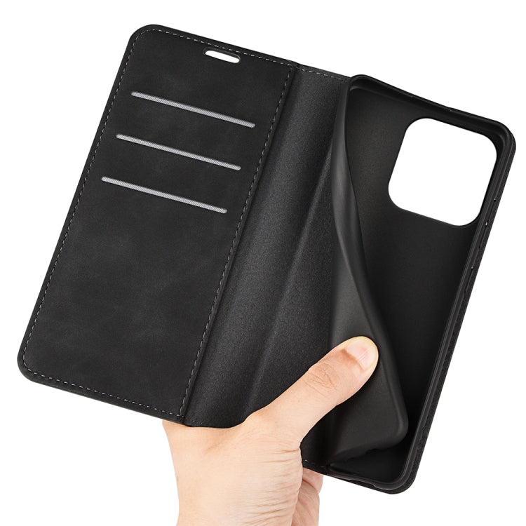 Retro-skin Magnetic Suction Leather Phone Case, For iPhone 15 Pro Max, For iPhone 15 Pro, For iPhone 15 Plus, For iPhone 15