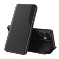 Side Display Flip Leather Phone Case, For iPhone 16, For iPhone 15 Pro Max, For iPhone 15 Pro, For iPhone 15 Plus, For iPhone 15