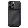 Carbon Fiber Leather Card Magsafe Phone Case, For iPhone 15 Pro Max, For iPhone 15 Pro, For iPhone 15 Plus, For iPhone 15
