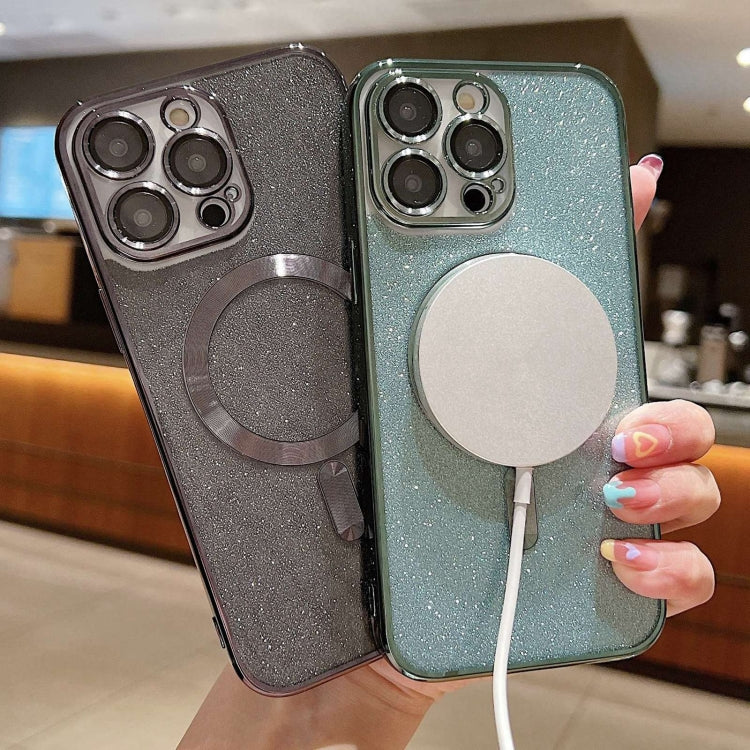 Glitter Electroplating MagSafe TPU Phone Case, For iPhone 15, For iPhone 14 Plus, For iPhone 14, For iPhone 14 Pro, For iPhone 14 Pro Max, For iPhone SE 2022 / 7 / 8