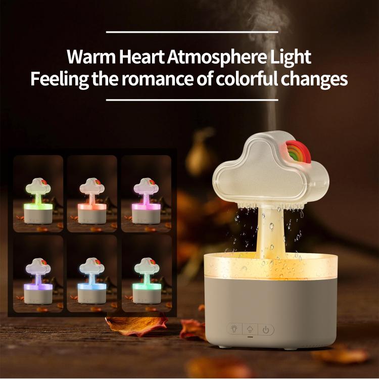 Ultrasonic Humidifier Rainbow Aromatherapy Diffuser, Rainbow