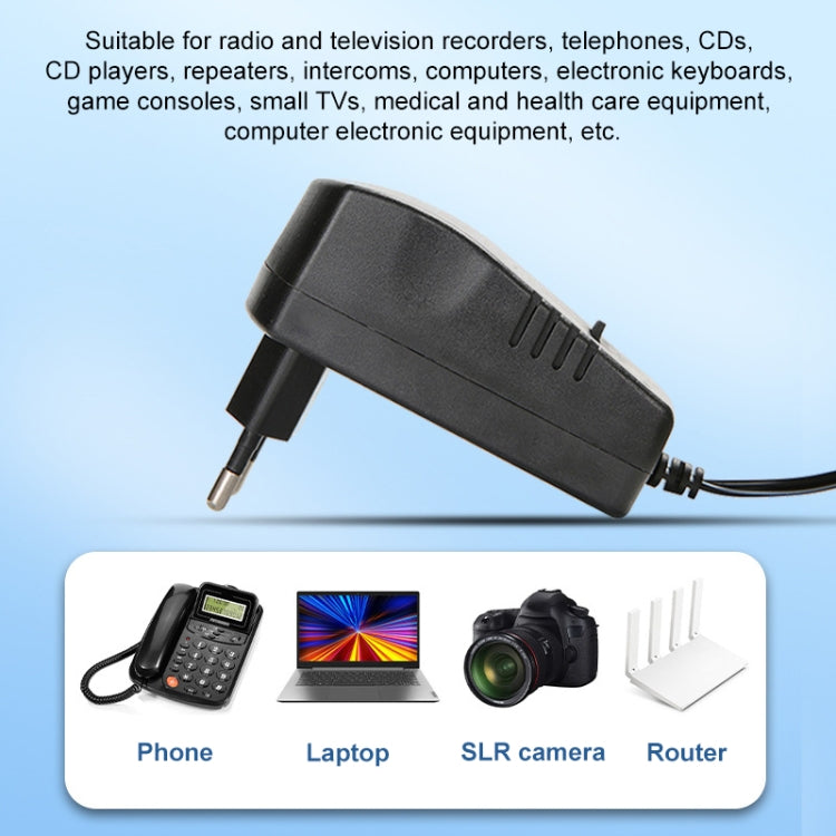 Voltage Adjustable universal power adapter 110 220V to 12V 3V 4.5V 6V 7.5V 9V AC DC adapter 3A Max 12 Volt power supply adaptor, US, EU