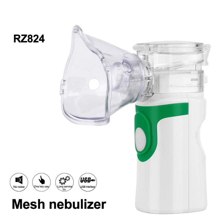 RZ824  Health Care Mesh Nebulizer Handheld Home Children Adult Asthma Inhaler Mini Care Inhale Ultrasonic Nebulizer, RZ824