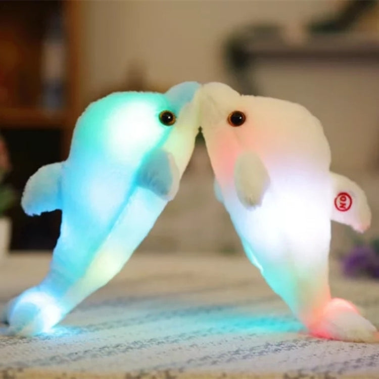 32cm Cute Creative Dolphin Doll Plush Toy Luminous Glowing LED Light Cushion Pillow