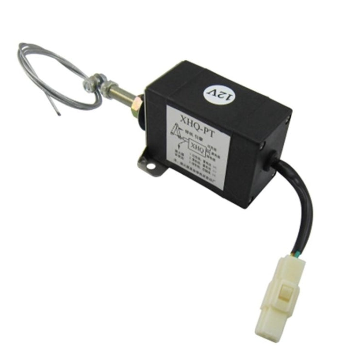 Normally Close DC Diesel Engine Flame Out Device Engine Stop Solenoid Valve XHQ-PT Power Off Pull Type Flameout Magnetic, 12V, 24V