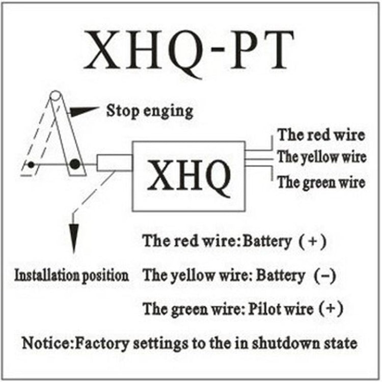 Normally Close DC Diesel Engine Flame Out Device Engine Stop Solenoid Valve XHQ-PT Power Off Pull Type Flameout Magnetic, 12V, 24V
