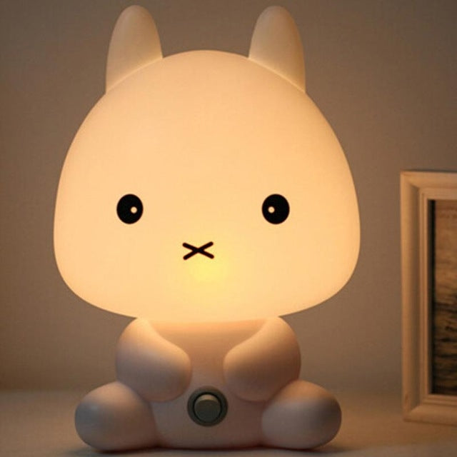 Baby Bedroom Lamps Night Light Cartoon Pets Pvc Plastic Sleep Led Kid Lamp Bulb, Panda US, Dog US, Panda EU, Dog EU, Bear US, Rabbit US, Bear EU, Rabbit EU, US, EU