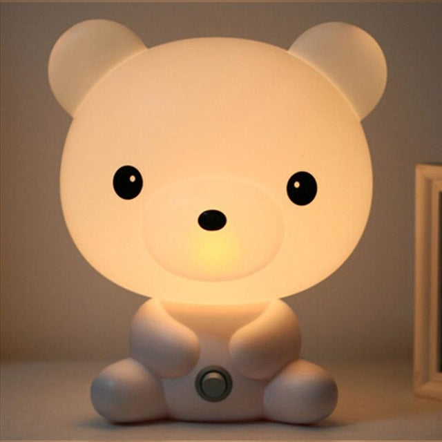 Baby Bedroom Lamps Night Light Cartoon Pets Pvc Plastic Sleep Led Kid Lamp Bulb, Panda US, Dog US, Panda EU, Dog EU, Bear US, Rabbit US, Bear EU, Rabbit EU, US, EU
